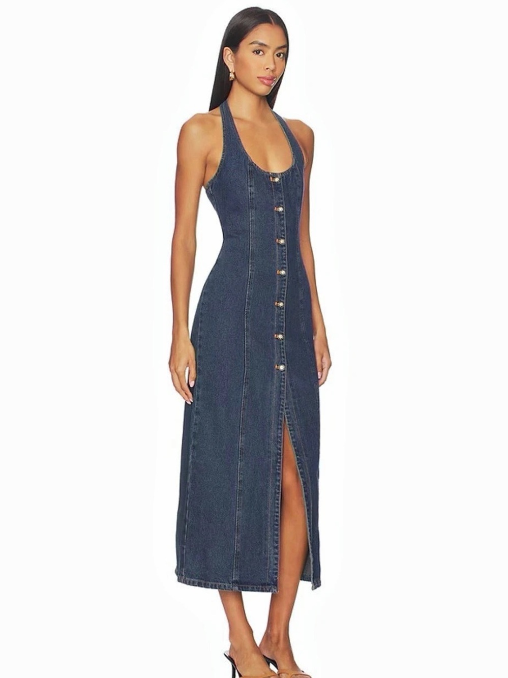 Lioness Denim Midi Dress